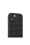 iPhone 14 Kılıf Esnek TPU Oyuklu Arka Yüzey Tasarımlı NVTH Etnik Silikon Kapak - Kırmızı