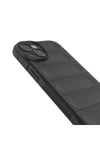 iPhone 14 Kılıf Esnek TPU Oyuklu Arka Yüzey Tasarımlı NVTH Etnik Silikon Kapak - Lacivert