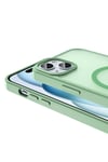 iPhone 14 Plus Kılıf Magsafe Şarj Özellikli Mat Arka Yüzey NVTH Sio Kapak-Siyah