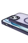 iPhone 14 Plus Kılıf Magsafe Şarj Özellikli Mat Arka Yüzey NVTH Sio Kapak-Açık Yeşil