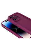 iPhone 14 Pro Kılıf Kamera Korumalı NVTH Ananas Kapak - Pembe Koyu