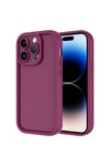 iPhone 14 Pro Kılıf Kamera Korumalı NVTH Ananas Kapak - Pembe Koyu