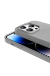 iPhone 14 Pro Kılıf Magsafe Şarj Özellikli Sıvı Teknolojili Silinebilir Sert NVTH Kivi Kapak-Derin M