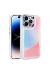 iPhone 14 Pro Max Kılıf Airbagli Renkli Arka Yüzey Boncuk Tasarımlı NVTH Kumul Kapak - Mor