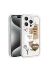 iPhone 14 Pro Max Kılıf Kamera Korumalı Baskılı Arka Yüzey NVTH Klas Kapak - Koyu Kahve