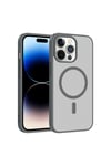 iPhone 14 Pro Max Kılıf M-safe Şarj Özellikli NVTH Babet Kapak - Mavi