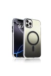 iPhone 14 Pro Max Kılıf M-safe Şarj Özellikli Transparan Renk Geçişli NVTH Toros Kapak - Mor