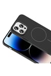 iPhone 14 Pro Max Kılıf Magsafe Şarj Özellikli NVTH Ruby Silikon Kapak - Lacivert