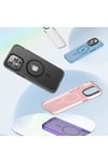 iPhone 14 Pro Max Uyumlu Mat Arka Yüzey Wireless Şarj Özellikli NVTH Locik Kılıf-Siyah