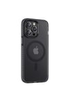iPhone 14 Pro Max Uyumlu Mat Arka Yüzey Wireless Şarj Özellikli NVTH Locik Kılıf-Siyah