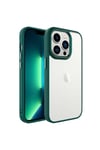 iPhone 14 Pro Max Uyumlu NVTH Krom Kılıf-Koyu Yeşil