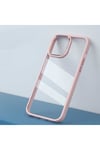 iPhone 14 Pro Max Uyumlu NVTH Krom Kılıf-Derin Mor