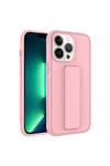 iPhone 14 Pro Max Uyumlu NVTH Qstand Kılıf-Pembe