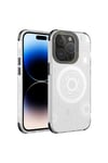 iPhone 14 Pro Max Uyumlu NVTH Wireless Şarj Özellikli Desenli Hot Kılıf-Beyaz