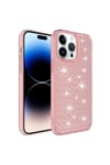 iPhone 14 Pro Uyumlu AiHTTgli Parlak Tasarımlı NVTH Snow Kılıf-Pembe