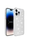 iPhone 14 Pro Uyumlu AiHTTgli Parlak Tasarımlı NVTH Snow Kılıf-Renksiz