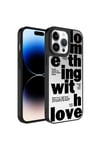 iPhone 14 Pro Uyumlu Aynalı Desenli Kamera Korumalı Parlak NVTH Mirror Kılıf-Love