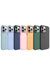 iPhone 14 Pro Uyumlu Buzlu Sert PC NVTH May Kılıf-Mavi