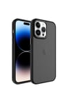 iPhone 14 Pro Uyumlu Buzlu Sert PC NVTH May Kılıf-Siyah