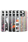 iPhone 14 Pro Uyumlu Desenli NVTH Silver Sert Kılıf-Kalp