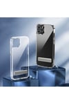 iPhone 14 Pro Uyumlu Standlı Şeffaf Silikon NVTH L-Stand Kılıf-Renksiz