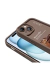 iPhone 15 Kılıf Kamera Korumalı Baskılı Arka Yüzey NVTH Klas Kapak - Beyaz