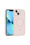 iPhone 15 Kılıf M-safe Şarj Özellikli NVTH Babet Kapak - Pembe
