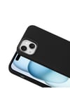 iPhone 15 Kılıf M-Safe Şarj Özellikli Kumaş Tasarımlı NVTH Miami Sert PC Kapak - Lacivert