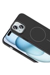 iPhone 15 Kılıf Magsafe Şarj Özellikli NVTH Ruby Silikon Kapak - Lacivert