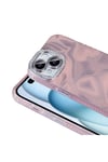 iPhone 15 Plus Kılıf Airbagli Parlak Taş Detay Tasarımlı NVTH Esila Kapak - Beyaz
