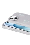 iPhone 15 Plus Uyumlu Kabartma Figürlü Parlak NVTH Eralli Silikon Kılıf-Kelebek