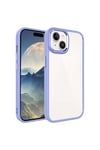 iPhone 15 Plus Uyumlu NVTH Krom Kılıf-Lila