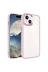 iPhone 15 Plus Uyumlu NVTH Krom Kılıf-Pembe Açık