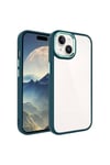 iPhone 15 Plus Uyumlu NVTH Krom Kılıf-Koyu Yeşil