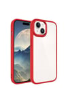 iPhone 15 Plus Uyumlu NVTH Krom Kılıf-Kırmızı