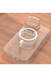 iPhone 15 Plus Uyumlu NVTH Wireless Şarj Özellikli Şeffaf Efsane Kılıf-Renksiz