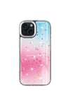 iPhone 15 Plus Uyumlu Simli Desenli Parlak NVTH Task Kılıf-Pembe