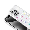 iPhone 15 Pro Kılıf M-Safe Şarj Özellikli Şeffaf NVTH Folk Sert Kapak - Çilek