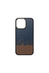 iPhone 15 Pro Kılıf M-safe Şarj Özellikli Karbon Fiber Görünümlü NVTH Antina Kapak - Siyah-Yeşil