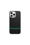 iPhone 15 Pro Kılıf M-safe Şarj Özellikli Karbon Fiber Görünümlü NVTH Antina Kapak - Siyah-Yeşil