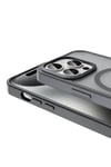 iPhone 15 Pro Kılıf Magsafe Şarj Özellikli Mat Arka Yüzey NVTH Sio Kapak-Siyah