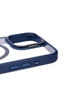 iPhone 15 Pro Kılıf Magsafe Şarj Özellikli Standlı NVTH Magsafe Klon Lensli Kapak - Turuncu