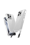 iPhone 15 Pro Max Kılıf Airbagli Takılabilir Askı Aparatlı NVTH Snap Silikon Kapak - Şeffaf