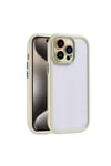 iPhone 15 Pro Max Kılıf Kamera Korumalı Renkli Kenar ve Çerçeve Tasarımlı NVTH Vitamin Kapak-Yeşil