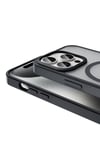 iPhone 15 Pro Max Kılıf Magsafe Şarj Özellikli Mat Arka Yüzey NVTH Sio Kapak-Siyah