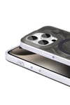 iPhone 15 Pro Max Kılıf Magsafe Şarj Özellikli Fırça Boya Desenli NVTH Palet Kapak - Pembe