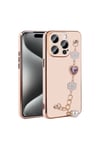 iPhone 15 Pro Max NVTH El Tutamaçlı Kamera Korumalı NVTH Taka Silikon Kılıf-Pembe