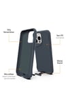 iPhone 15 Pro Max Uyumlu NVTH AiHTTg Kenarlı T-Max Mat Standlı Kılıf-Gri