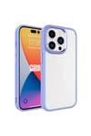 iPhone 15 Pro Max Uyumlu NVTH Krom Kılıf-Lila