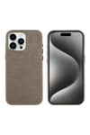 iPhone 15 Pro Max Uyumlu NVTH Mikro Fiber Mimoza Kılıf-Siyah